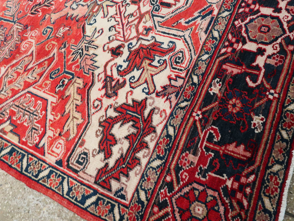 Vintage Persian Heriz Sampler Rug, No.27078 - Gsblank