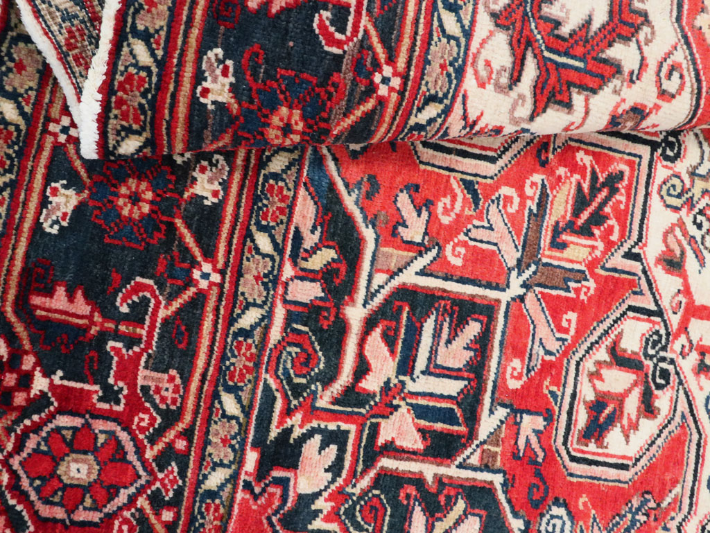 Vintage Persian Heriz Sampler Rug, No.27078 - Gsblank