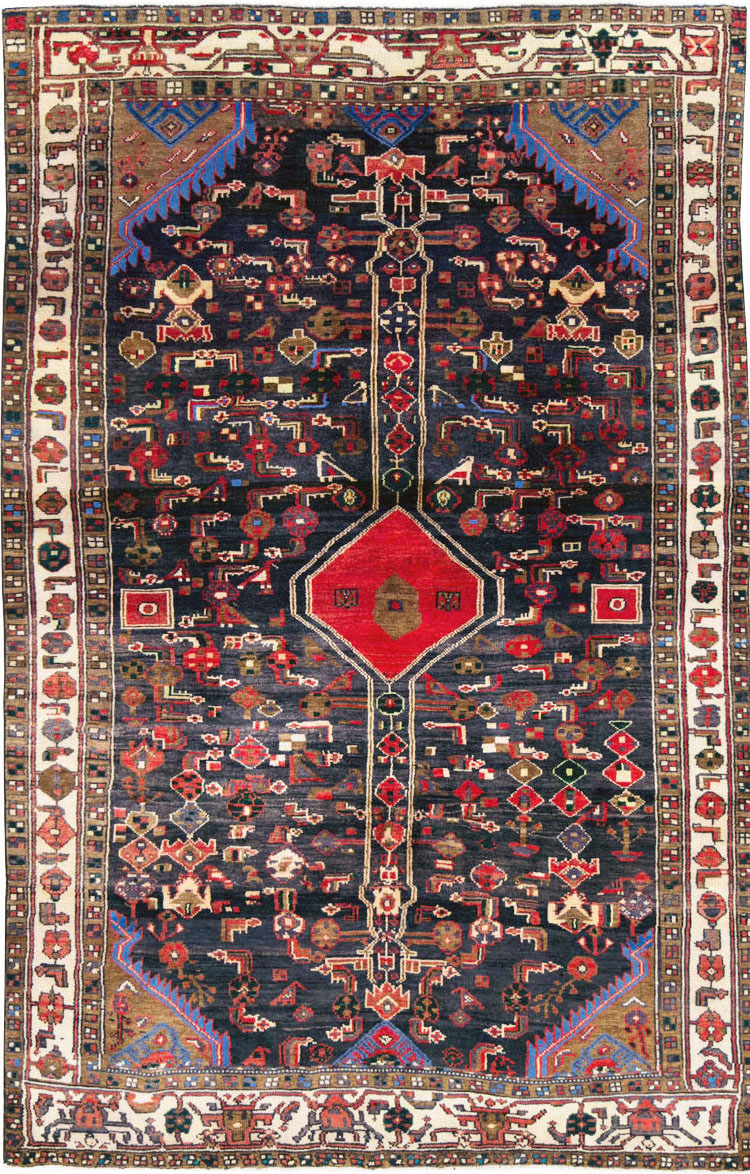 Vintage Persian Malayer Rug, No.27079 - Gsblank