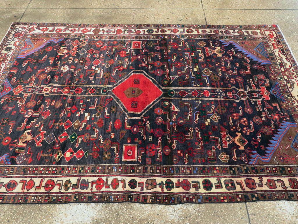 Vintage Persian Malayer Rug, No.27079 - Gsblank