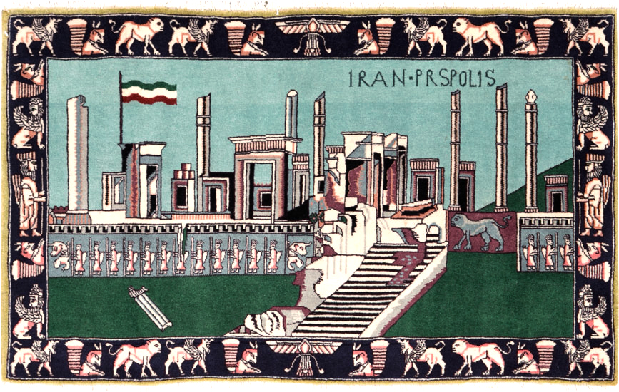 Modern Persian Tabriz Pictorial Rug (Pair: 1 of 2), No.27080 - Gsblank