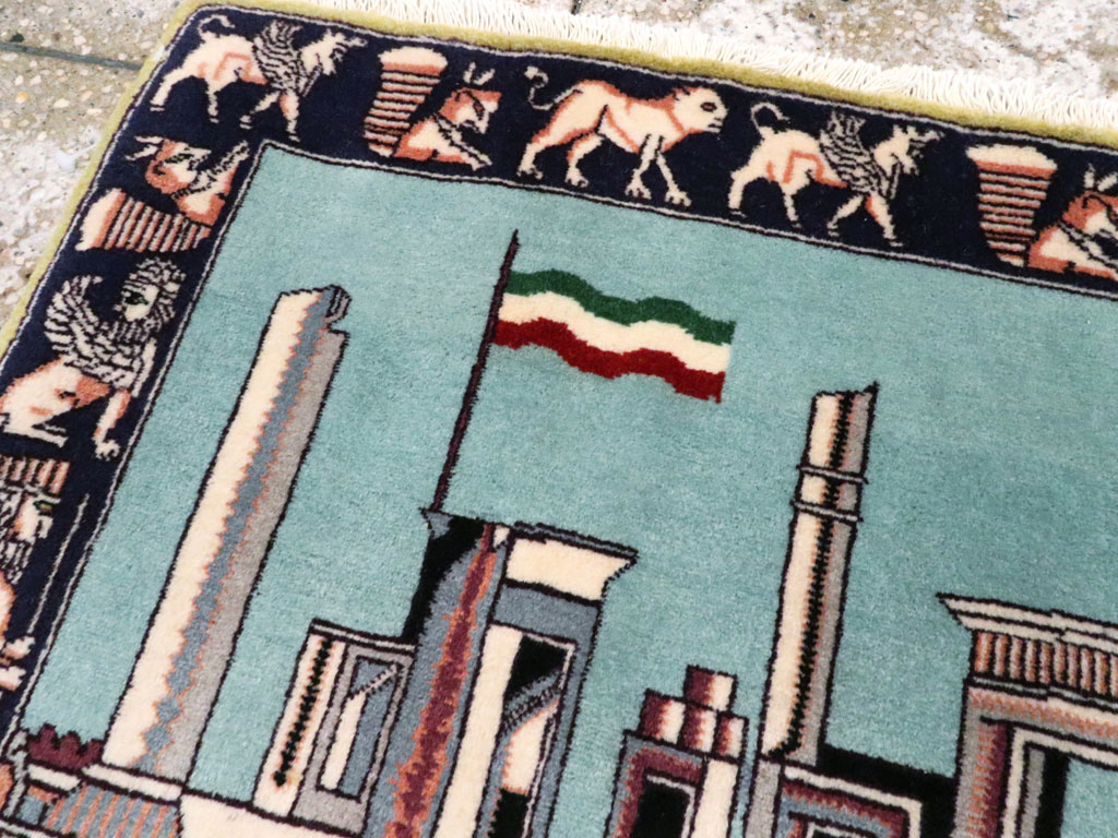 Modern Persian Tabriz Pictorial Rug (Pair: 1 of 2), No.27080 - Gsblank