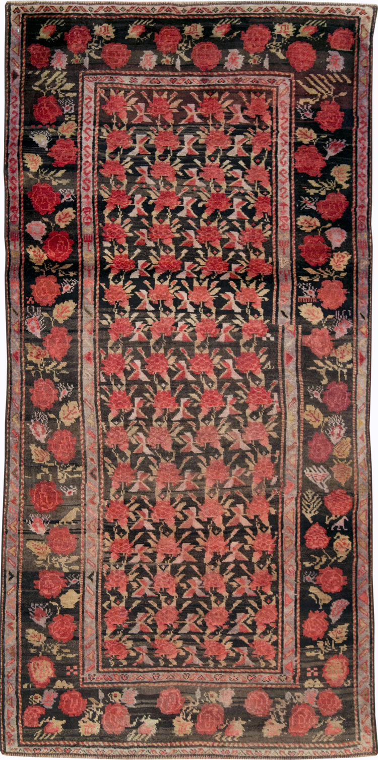 Vintage Caucasian Karabagh Accent Rug, No.27084 - Gsblank