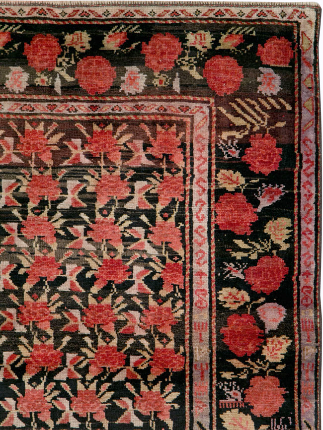 Vintage Caucasian Karabagh Accent Rug, No.27084 - Gsblank
