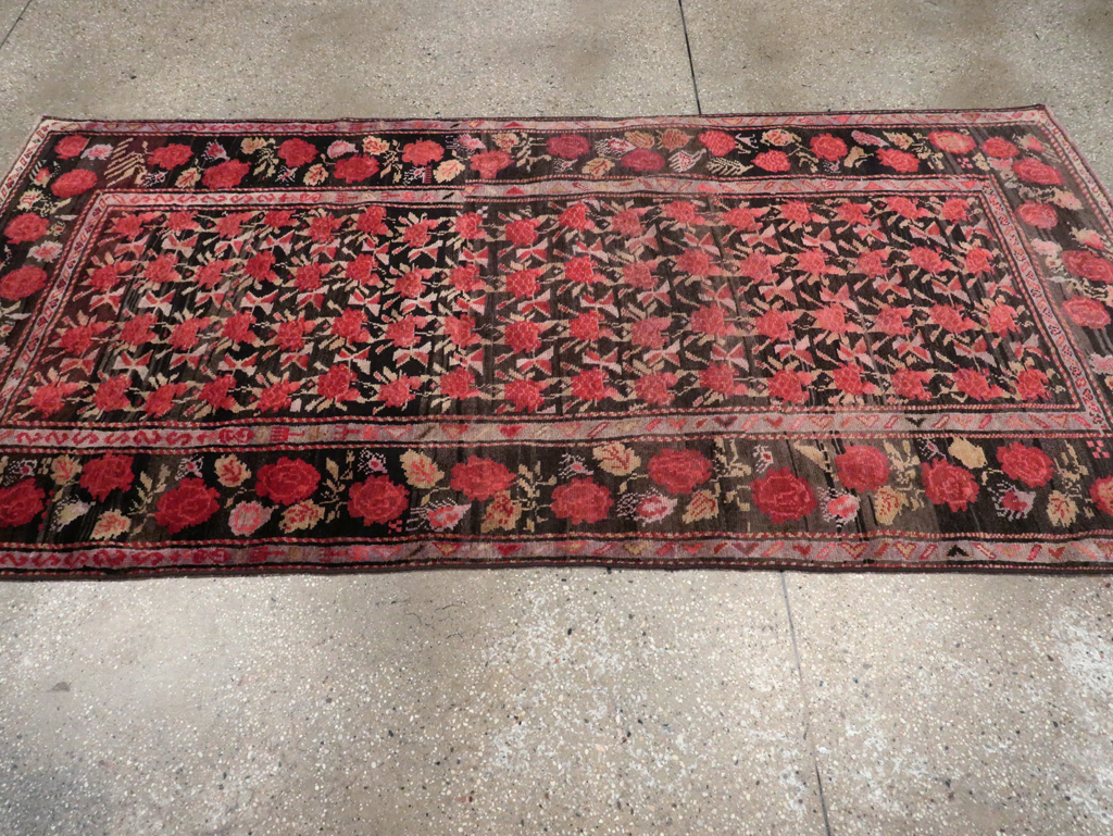 Vintage Caucasian Karabagh Accent Rug, No.27084 - Gsblank