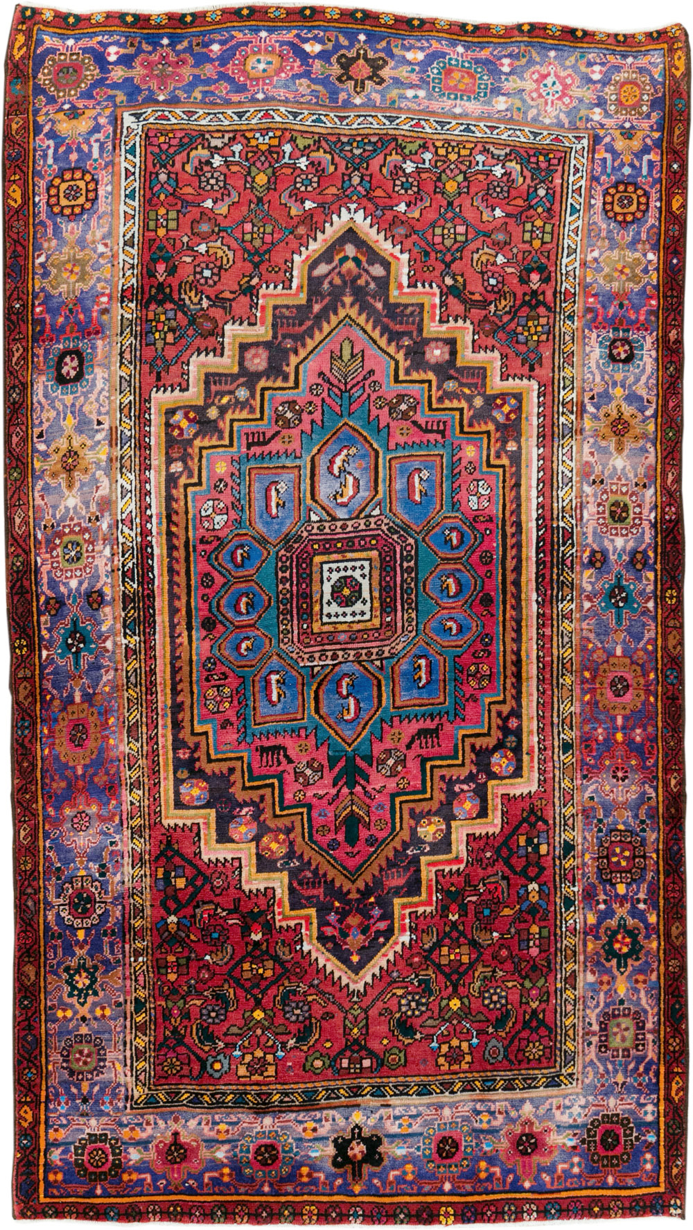 Vintage Persian Hamadan Rug, No.27091 - Gsblank
