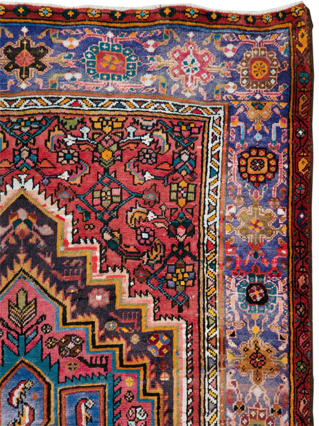 Vintage Persian Hamadan Rug, No.27091 - Gsblank