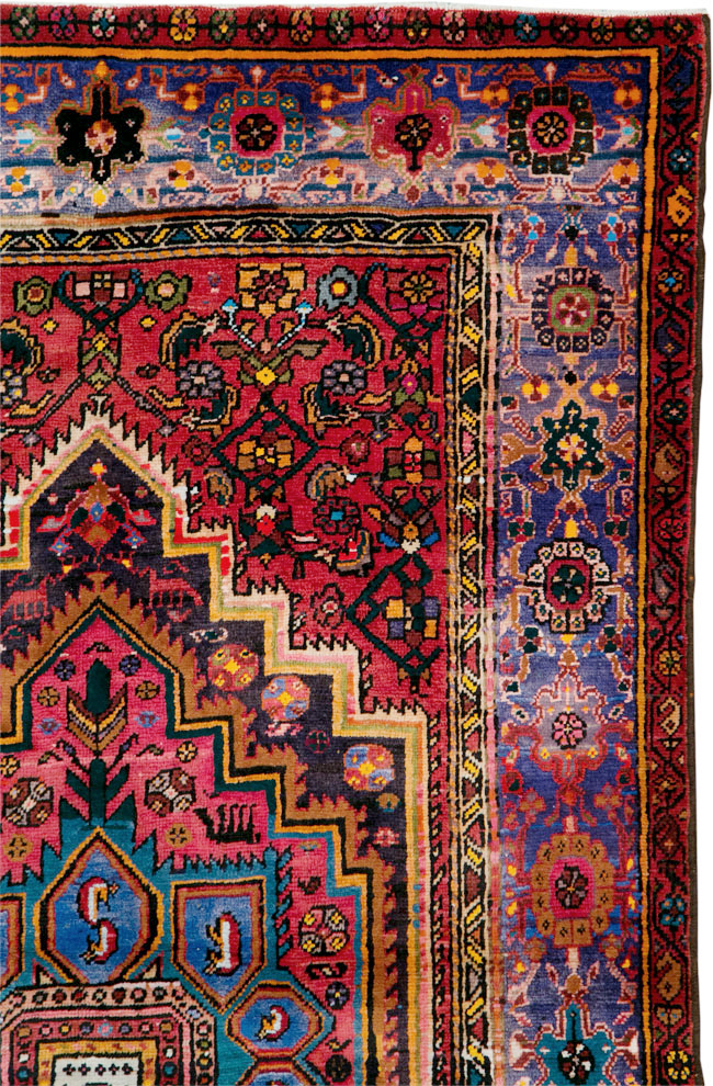 Vintage Persian Hamadan Rug, No.27091 - Gsblank