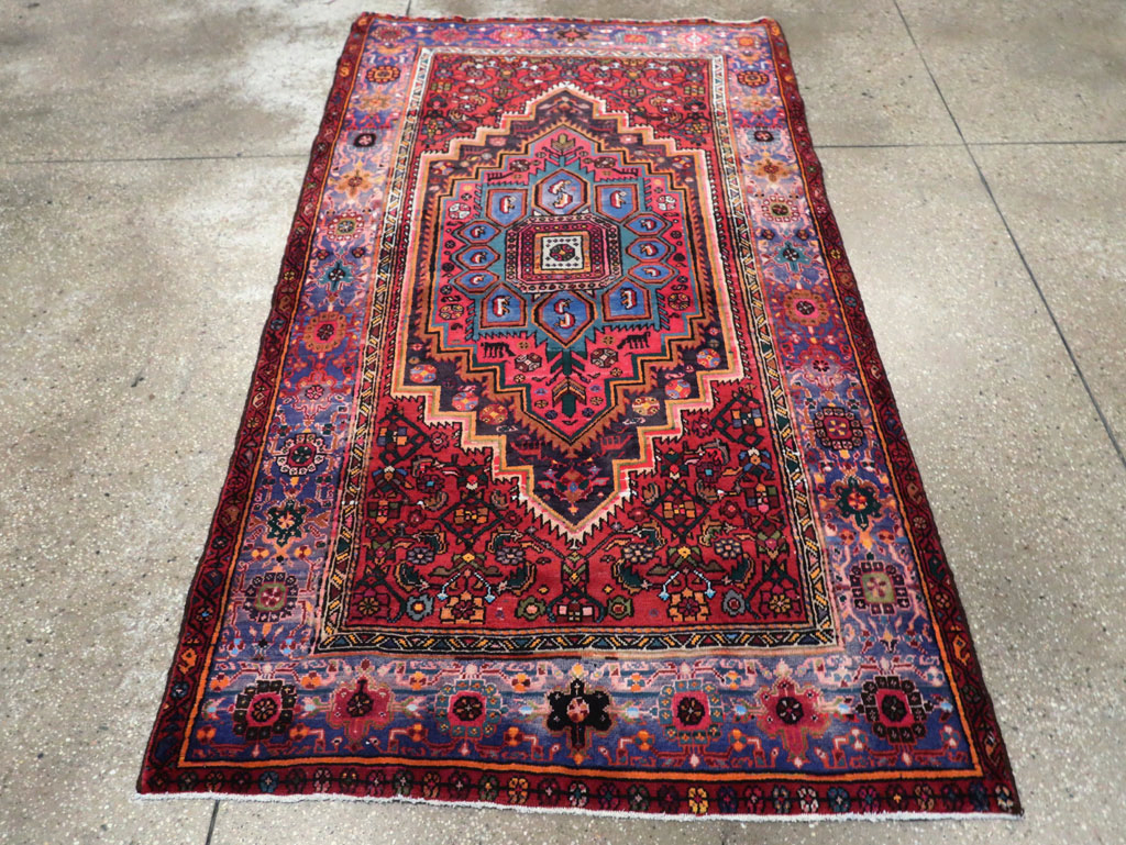 Vintage Persian Hamadan Rug, No.27091 - Gsblank
