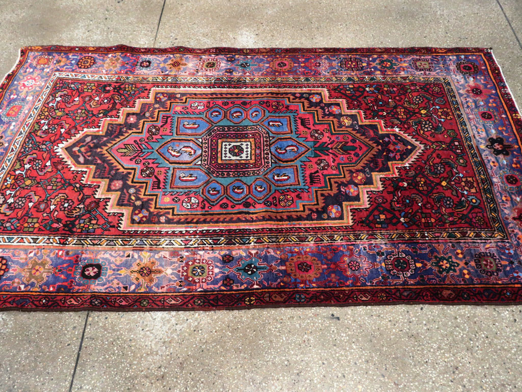 Vintage Persian Hamadan Rug, No.27091 - Gsblank