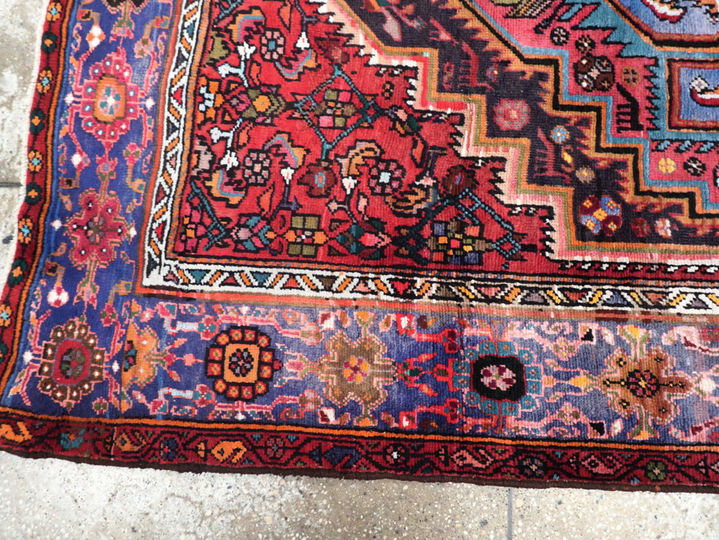 Vintage Persian Hamadan Rug, No.27091 - Gsblank