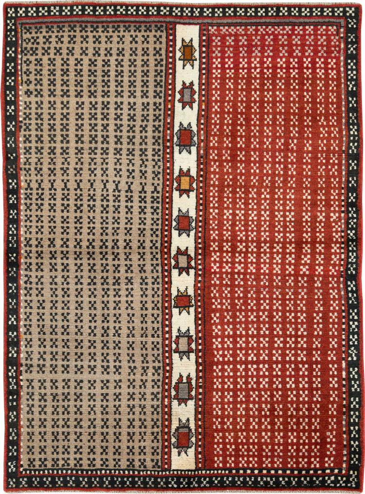 Vintage Persian Baluch Throw Rug, No.27099 - Gsblank