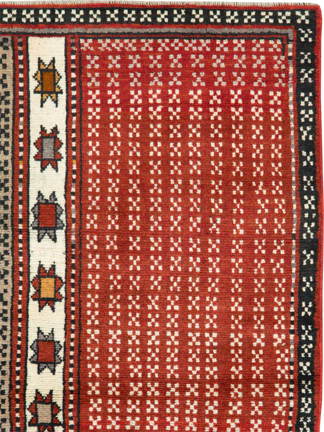 Vintage Persian Baluch Throw Rug, No.27099 - Gsblank