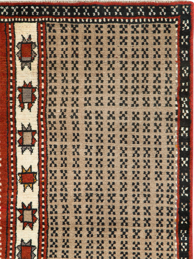 Vintage Persian Baluch Throw Rug, No.27099 - Gsblank