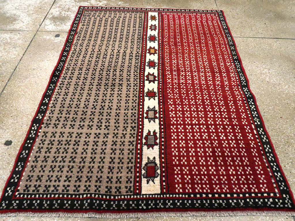 Vintage Persian Baluch Throw Rug, No.27099 - Gsblank