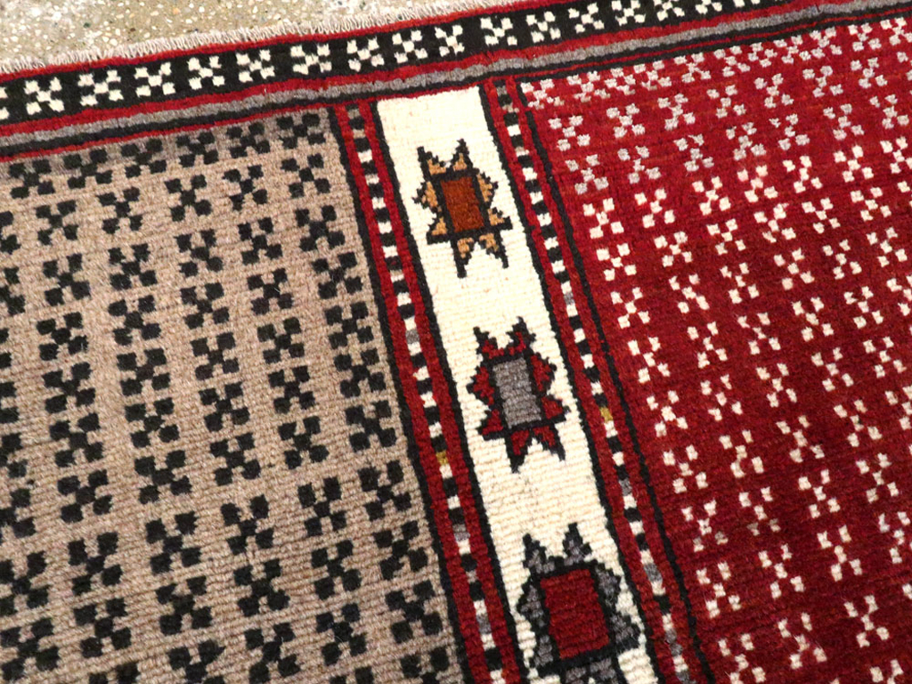 Vintage Persian Baluch Throw Rug, No.27099 - Gsblank