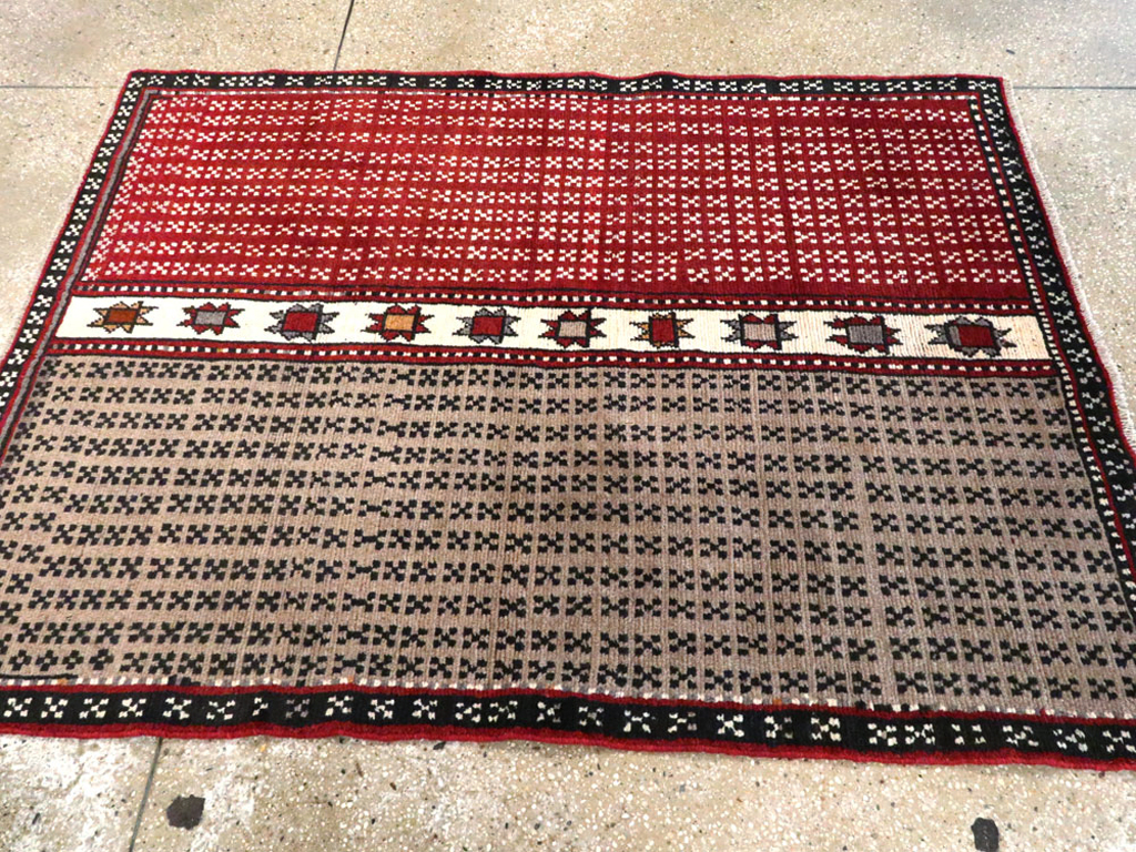 Vintage Persian Baluch Throw Rug, No.27099 - Gsblank
