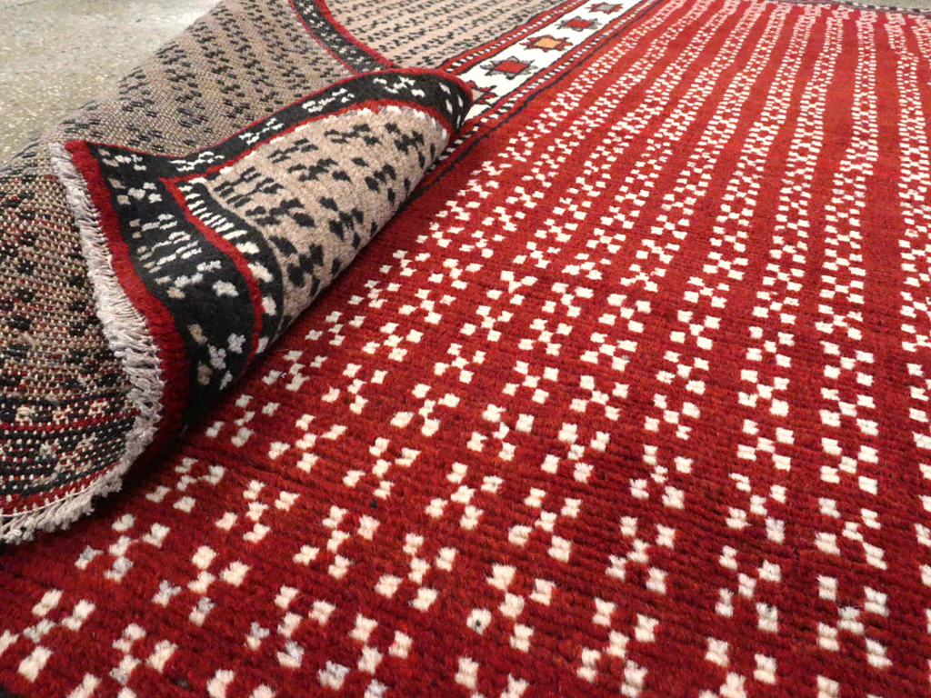 Vintage Persian Baluch Throw Rug, No.27099 - Gsblank