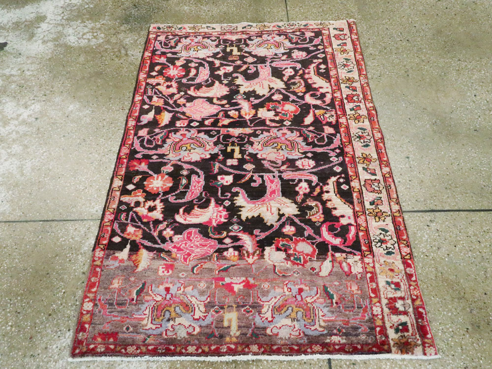 Vintage Persian Ardabil Throw Rug, No.27111 - Gsblank