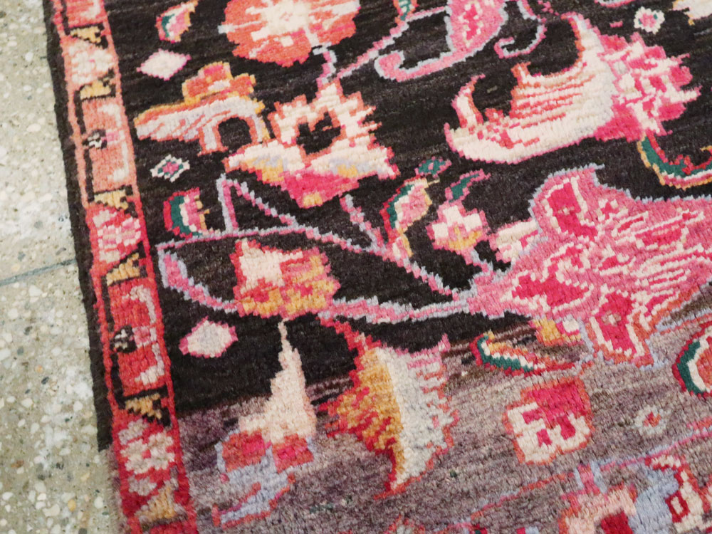 Vintage Persian Ardabil Throw Rug, No.27111 - Gsblank