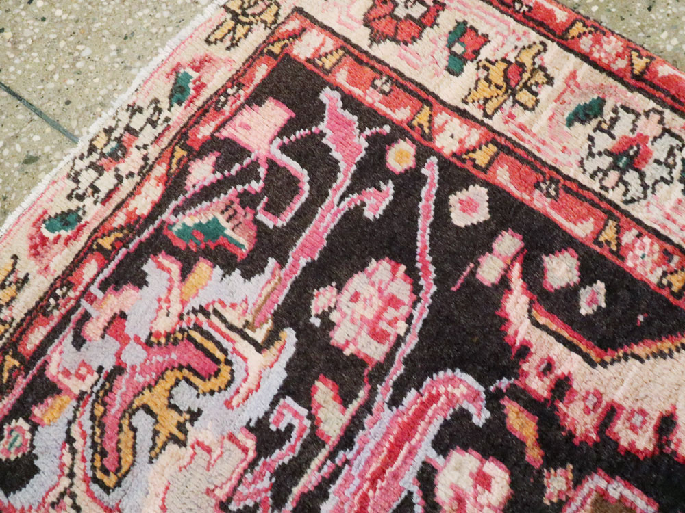 Vintage Persian Ardabil Throw Rug, No.27111 - Gsblank