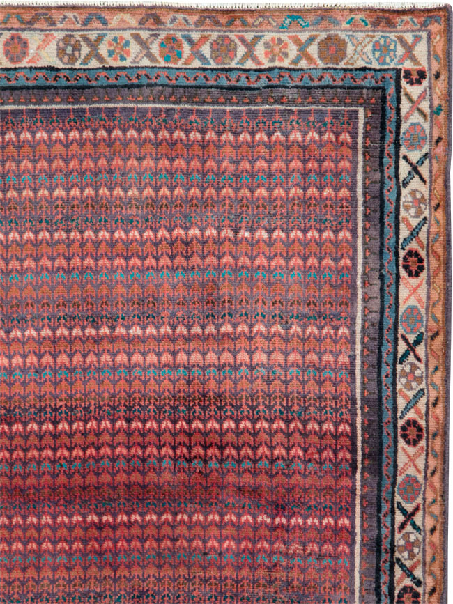 Vintage Persian Malayer Throw Rug, No.27119 - Gsblank