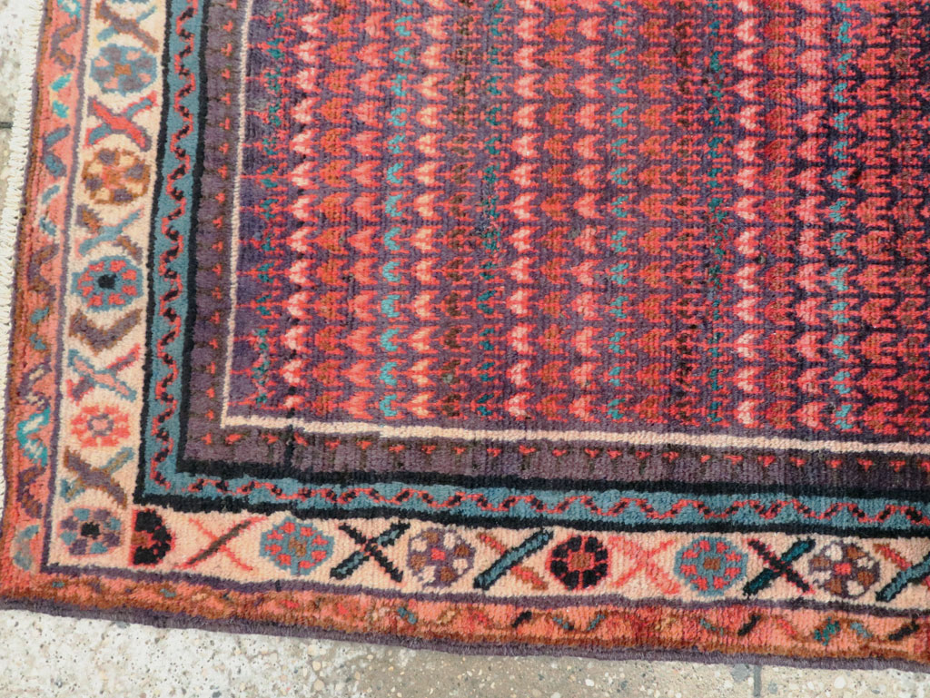 Vintage Persian Malayer Throw Rug, No.27119 - Gsblank