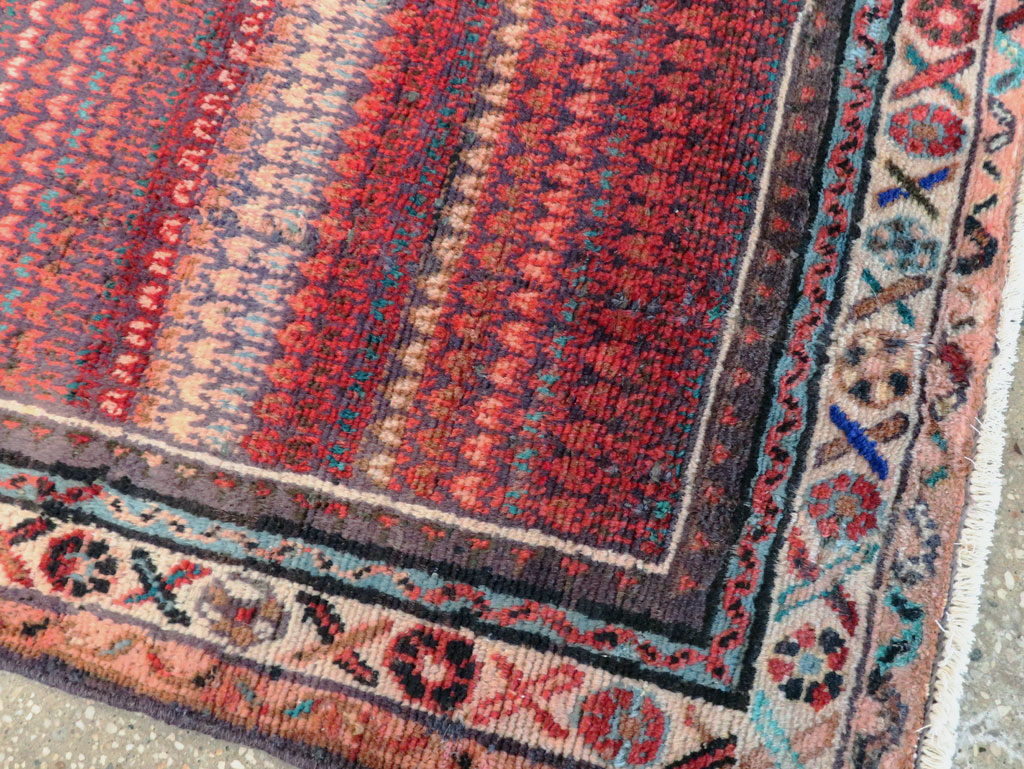 Vintage Persian Malayer Throw Rug, No.27119 - Gsblank