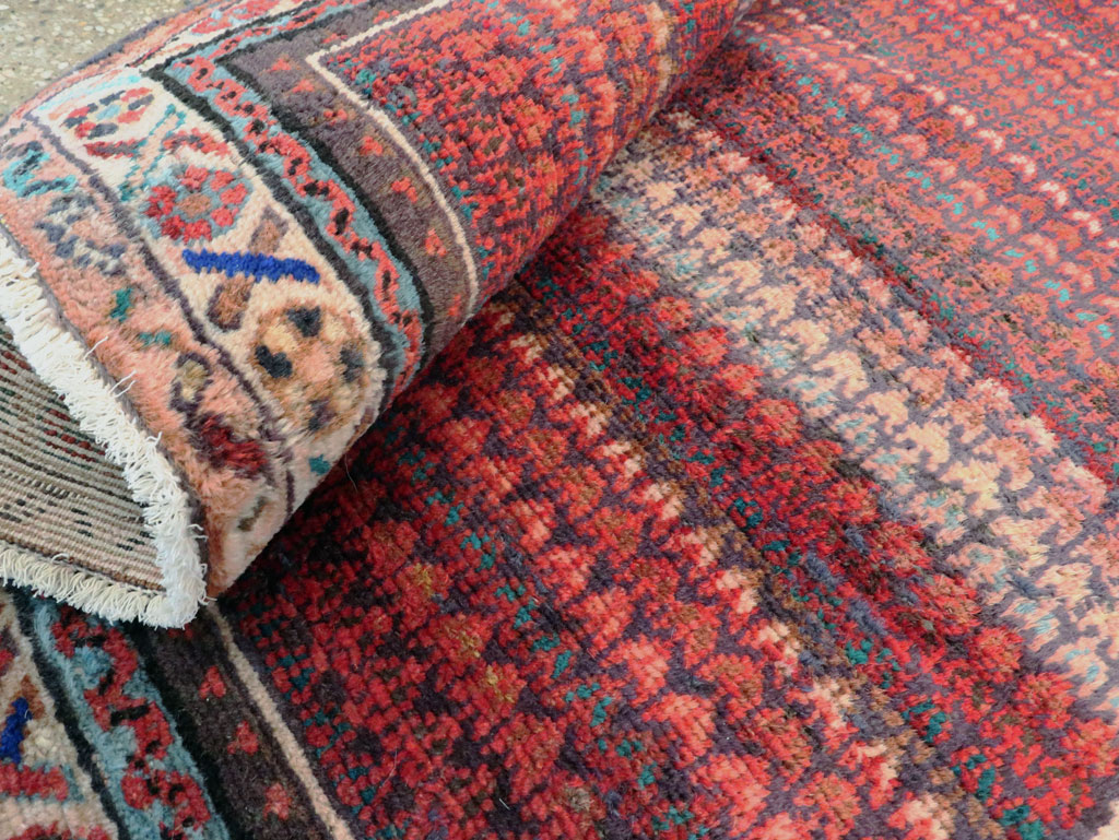 Vintage Persian Malayer Throw Rug, No.27119 - Gsblank