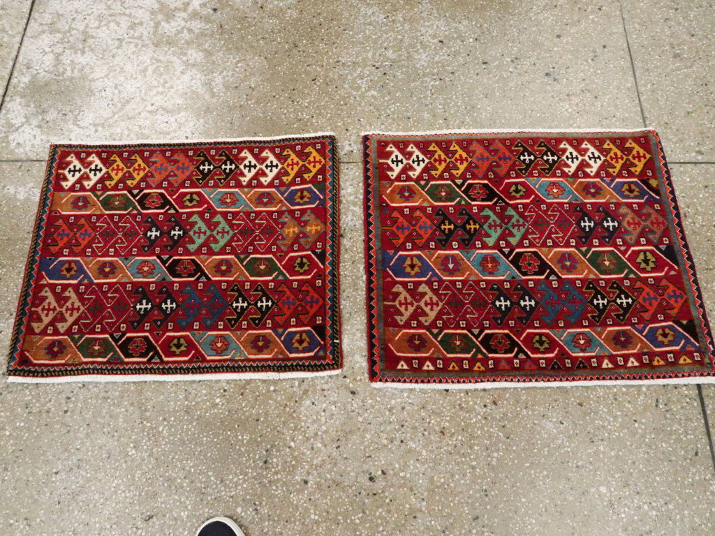 Vintage Persian Afshar Rug (Pair: 2 of 2), No.27121 - Gsblank