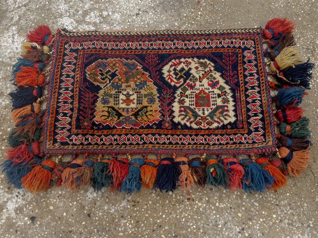 Antique Persian Afshar Tribal Bag, No.27134 - Gsblank