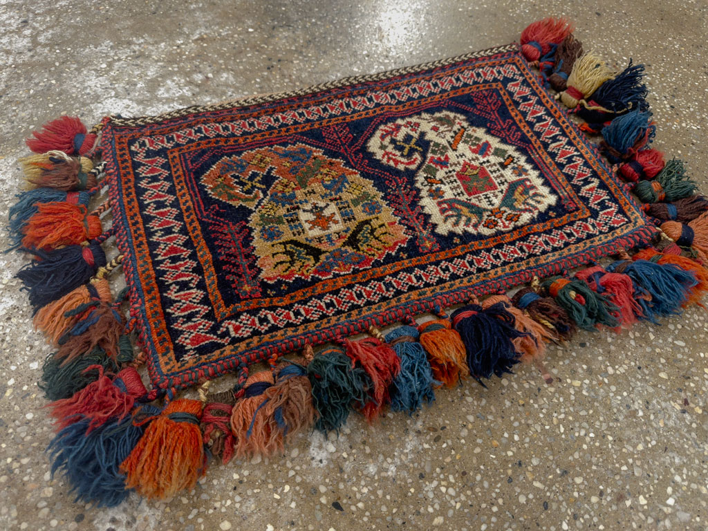 Antique Persian Afshar Tribal Bag, No.27134 - Gsblank