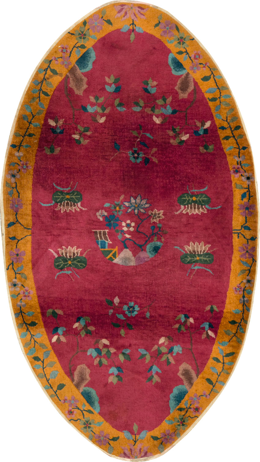 Vintage Chinese Deco Rug, No.27137 - Gsblank