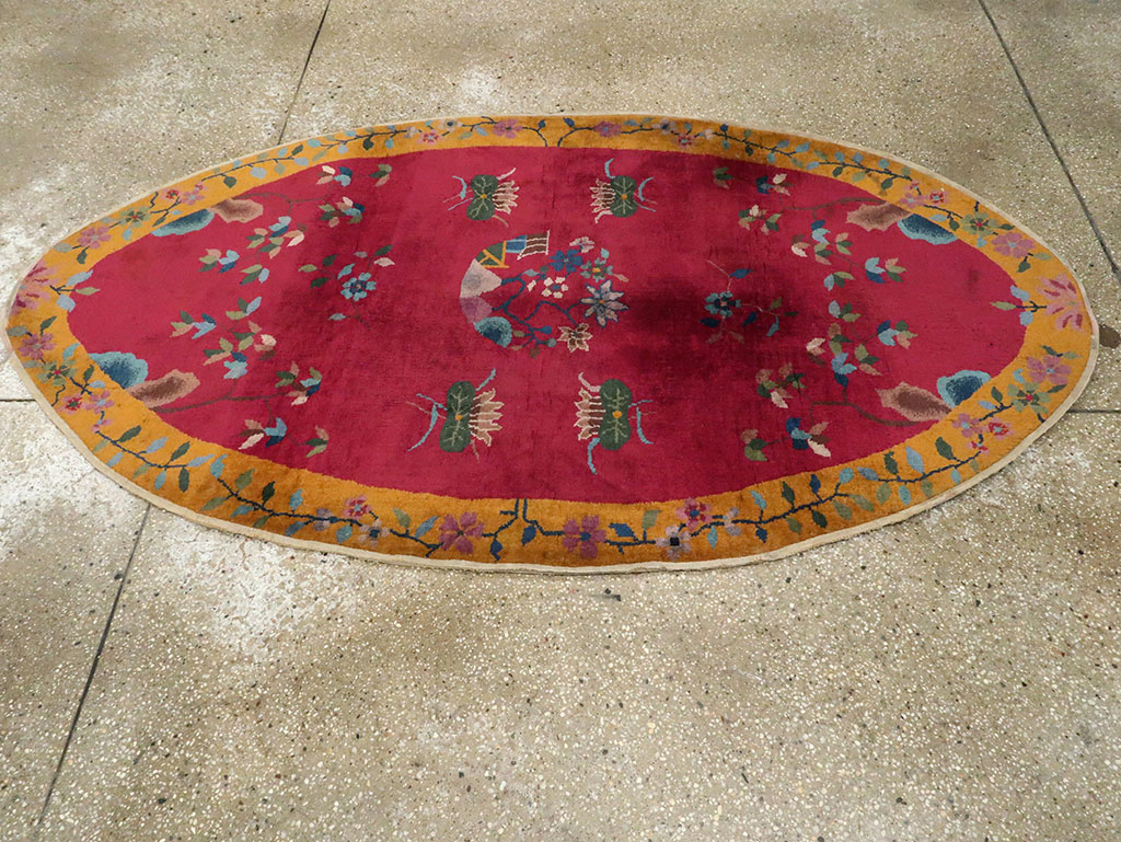 Vintage Chinese Deco Rug, No.27137 - Gsblank