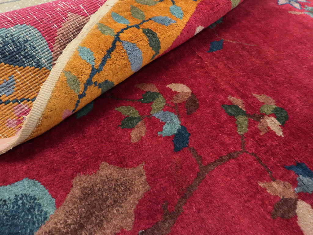 Vintage Chinese Deco Rug, No.27137 - Gsblank