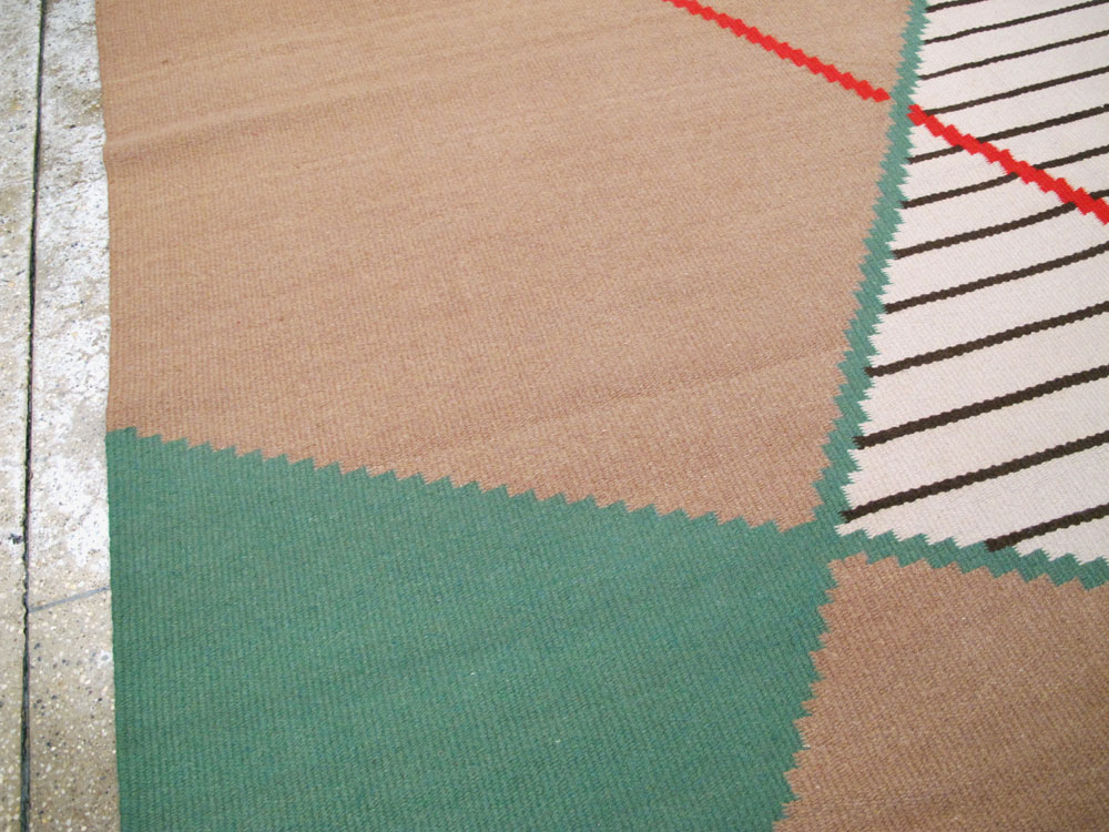 Vintage Czech Kilim Flatweave By Antonin Kybal, No.27138 - Gsblank