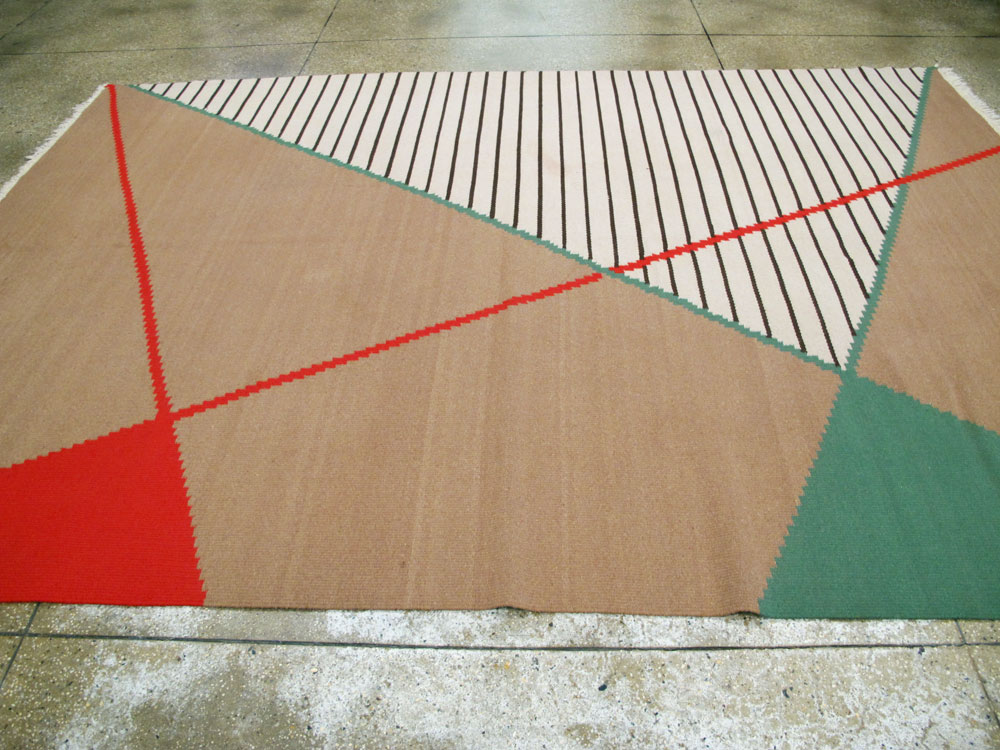 Vintage Czech Kilim Flatweave By Antonin Kybal, No.27138 - Gsblank