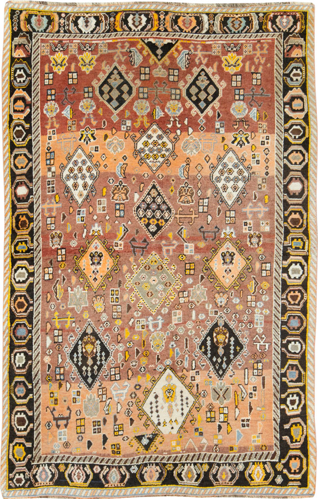 Vintage Persian Gabbeh Rug, No.27142 - Gsblank