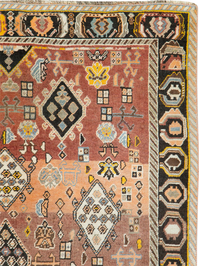 Vintage Persian Gabbeh Rug, No.27142 - Gsblank
