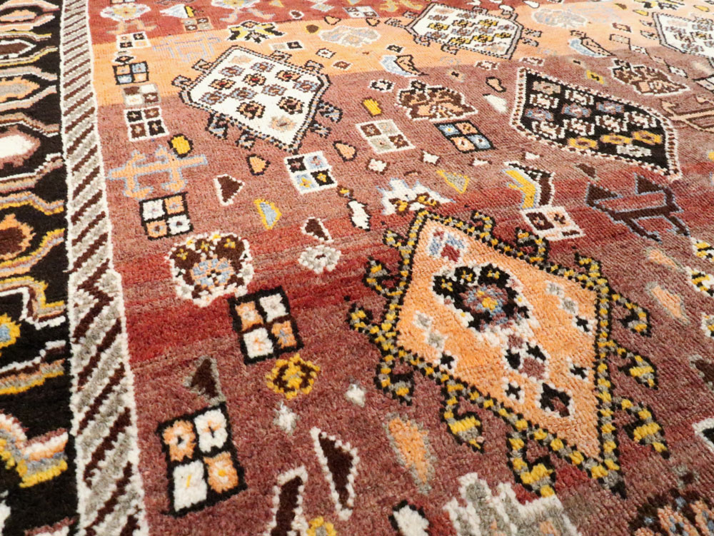 Vintage Persian Gabbeh Rug, No.27142 - Gsblank