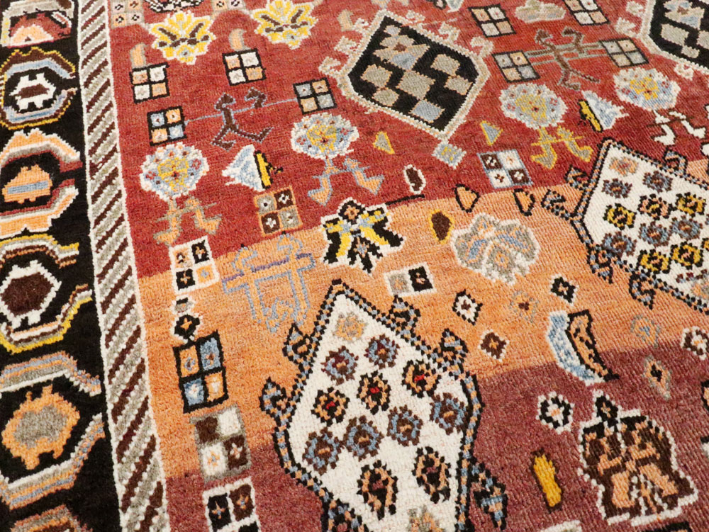 Vintage Persian Gabbeh Rug, No.27142 - Gsblank