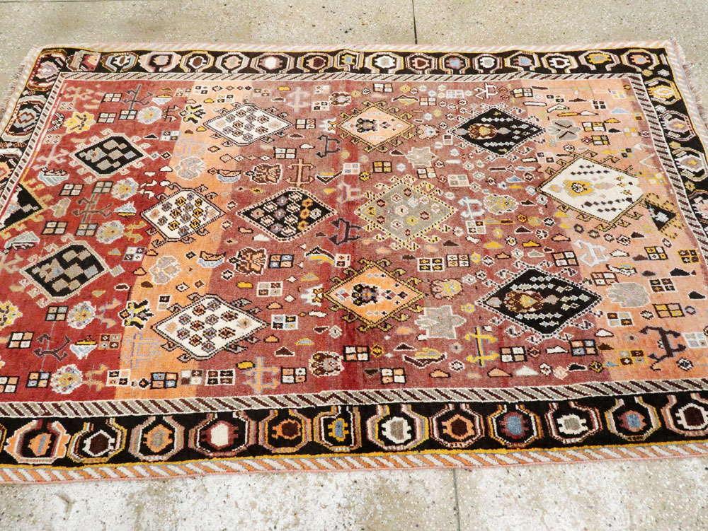 Vintage Persian Gabbeh Rug, No.27142 - Gsblank