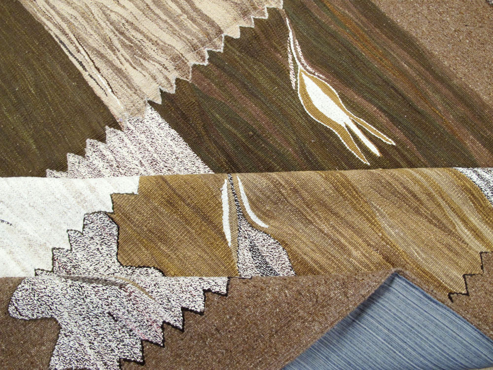 Modern Turkish Flatweave Kilim, No.27165 - Gsblank