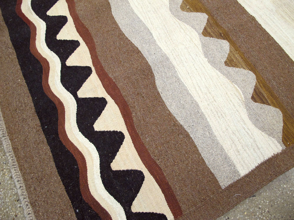 Modern Turkish Flatweave, No.27166 - Gsblank