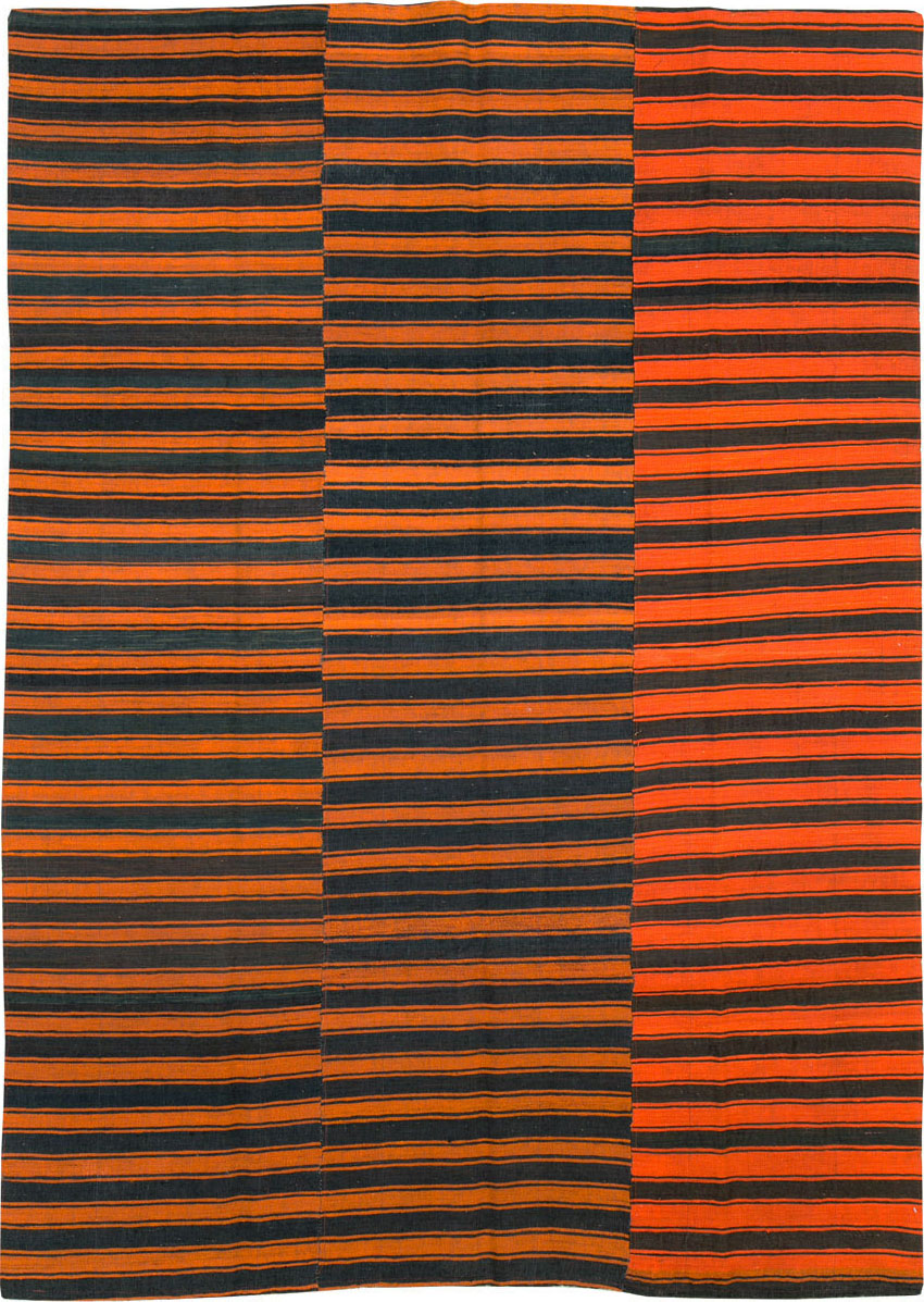 Vintage Turkish Flatweave Kilim Accent Rug, No.27175 - Gsblank