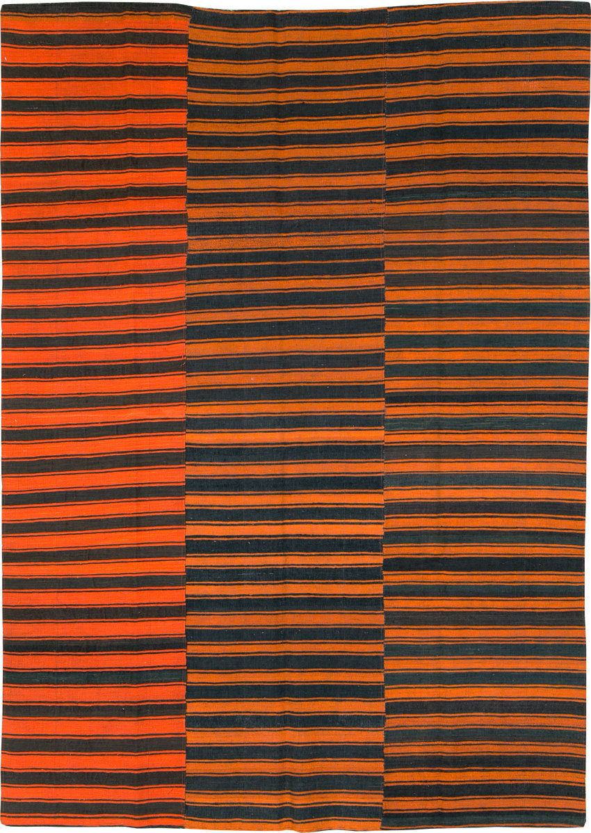 Vintage Turkish Flatweave Kilim Accent Rug, No.27175 - Gsblank