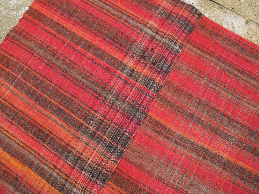 Vintage Turkish Flatweave Kilim Accent Rug, No.27177 - Gsblank