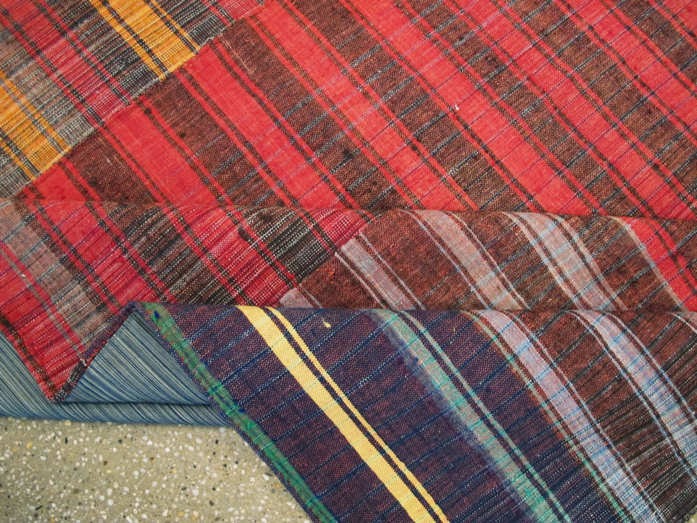 Vintage Turkish Flatweave Kilim Accent Rug, No.27177 - Gsblank