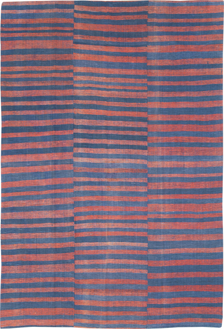 Vintage Turkish Flatweave Kilim Accent Carpet, No.27184 - Gsblank