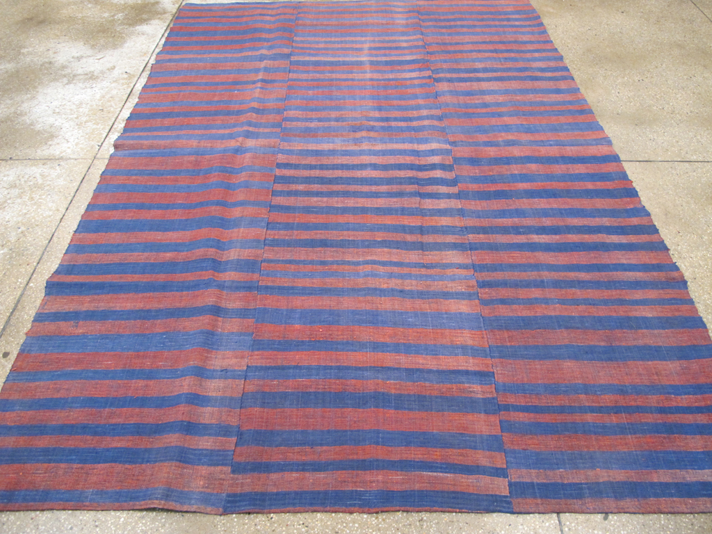 Vintage Turkish Flatweave Kilim Accent Carpet, No.27184 - Gsblank